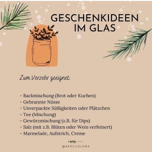 Geschenkideen im Glas