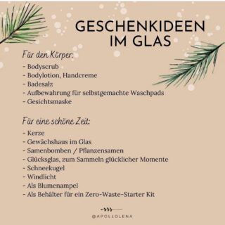 Geschenkideen im Glas