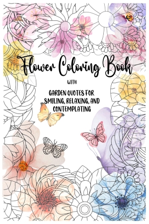 Flower Colouring Book Maria Fellner Englisch Amazon KDP
